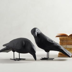 RARE!!! Pottery Barn Raven Halloween Decorative Objects